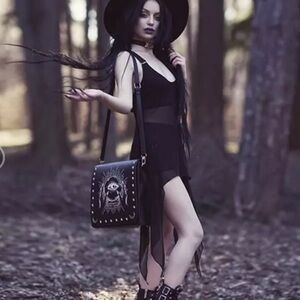 Killstar Starshine Whimsigoth Fairycore Sheer Flowy Tank Top Medium